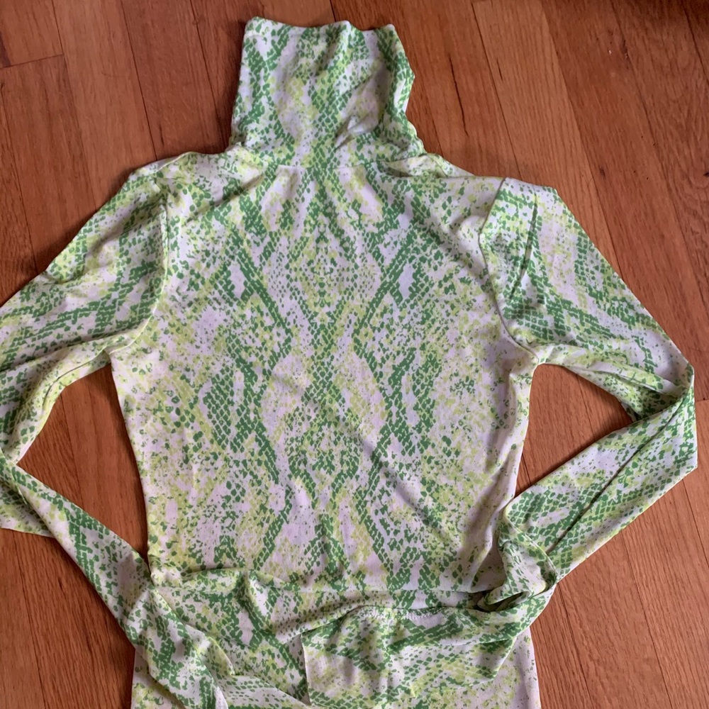 Sheer snake skin long sleeve